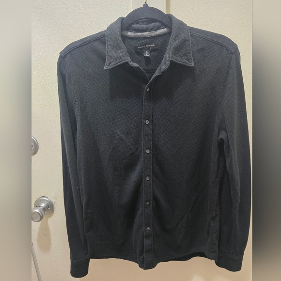 Banana Republic Other - Banana Republic Men's Textured Knit Long Sleeve Button-Down